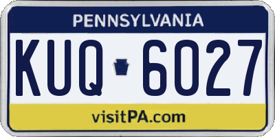 PA license plate KUQ6027