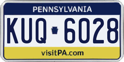 PA license plate KUQ6028