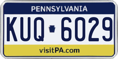 PA license plate KUQ6029