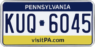 PA license plate KUQ6045