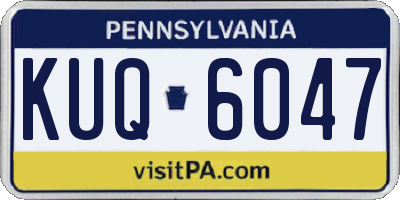 PA license plate KUQ6047