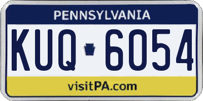PA license plate KUQ6054