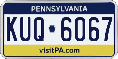 PA license plate KUQ6067