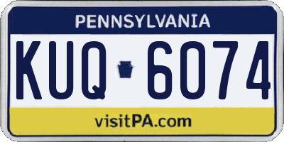 PA license plate KUQ6074