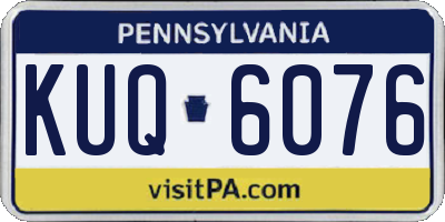 PA license plate KUQ6076