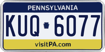 PA license plate KUQ6077