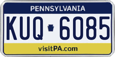 PA license plate KUQ6085