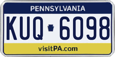 PA license plate KUQ6098