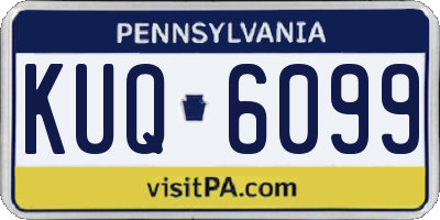 PA license plate KUQ6099