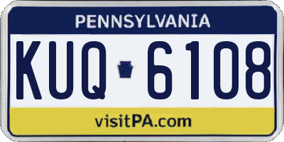 PA license plate KUQ6108
