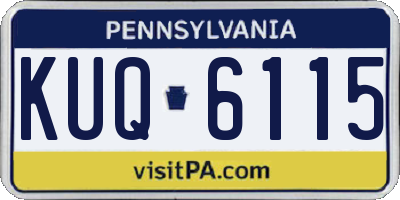 PA license plate KUQ6115