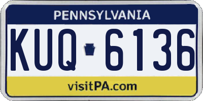 PA license plate KUQ6136