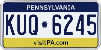 PA license plate KUQ6245