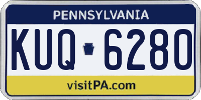 PA license plate KUQ6280