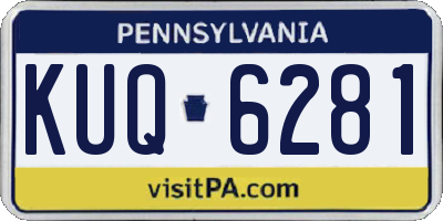 PA license plate KUQ6281