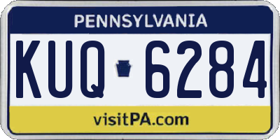 PA license plate KUQ6284