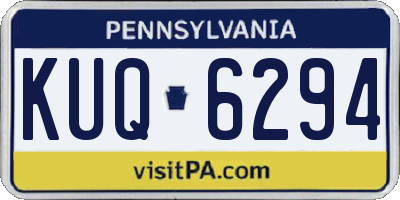 PA license plate KUQ6294