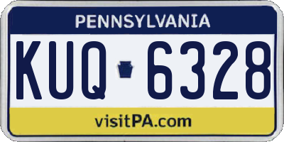 PA license plate KUQ6328