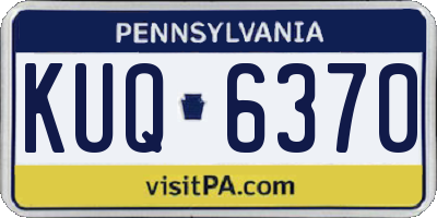 PA license plate KUQ6370