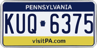 PA license plate KUQ6375