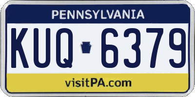 PA license plate KUQ6379