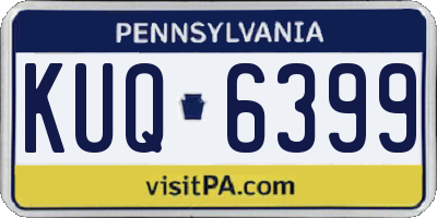 PA license plate KUQ6399