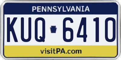 PA license plate KUQ6410