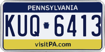 PA license plate KUQ6413