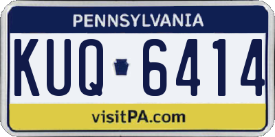 PA license plate KUQ6414