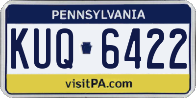 PA license plate KUQ6422