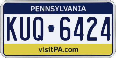 PA license plate KUQ6424