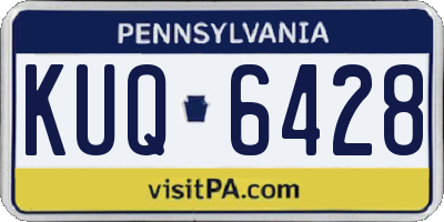 PA license plate KUQ6428