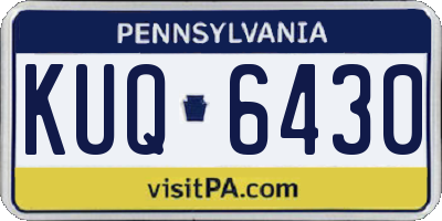 PA license plate KUQ6430