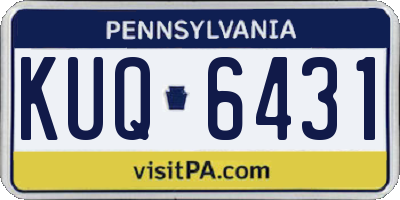 PA license plate KUQ6431