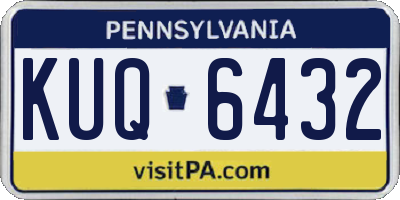 PA license plate KUQ6432