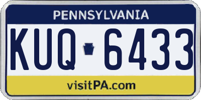 PA license plate KUQ6433