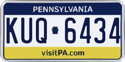 PA license plate KUQ6434