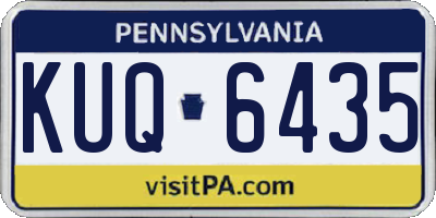 PA license plate KUQ6435