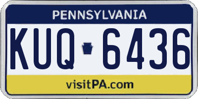 PA license plate KUQ6436