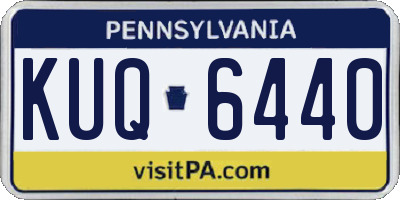 PA license plate KUQ6440