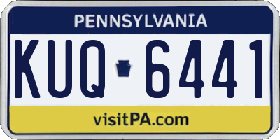 PA license plate KUQ6441