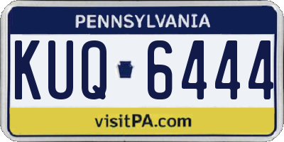 PA license plate KUQ6444