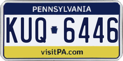 PA license plate KUQ6446