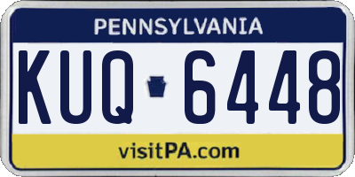 PA license plate KUQ6448