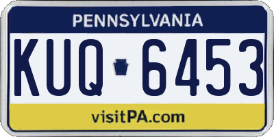 PA license plate KUQ6453