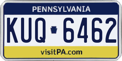 PA license plate KUQ6462