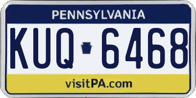 PA license plate KUQ6468