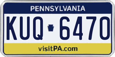 PA license plate KUQ6470