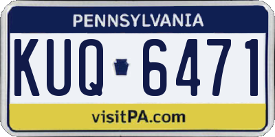 PA license plate KUQ6471