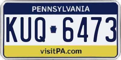 PA license plate KUQ6473